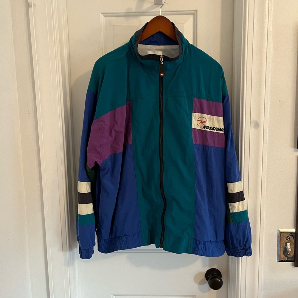 Vintage Rossignol France Color Block Full Zip Jacket